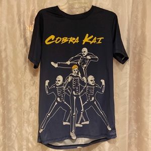 Cobra Kai Skeleton T-Shirt Adult Size Large 🔥